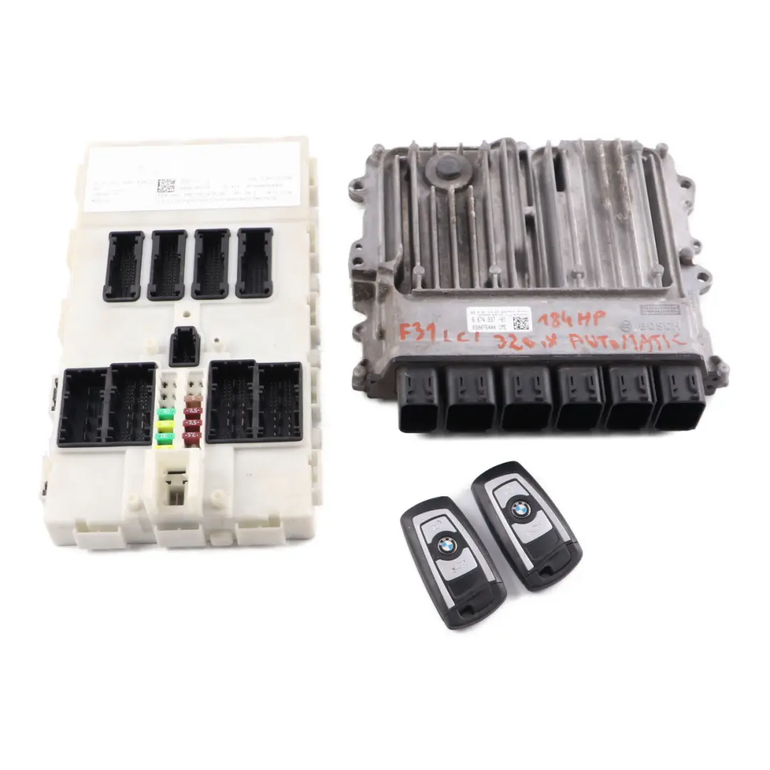 320iX N20 ECU Kit Engine Control Unit DME Key FEM Automatic to BMW F30 F31 with Part number 8674937 BMW F30 F31 320iX N20 ECU Kit Engine Control Unit DME Key FEM Automatic - SKU 8674937-1 - Part number 8674937