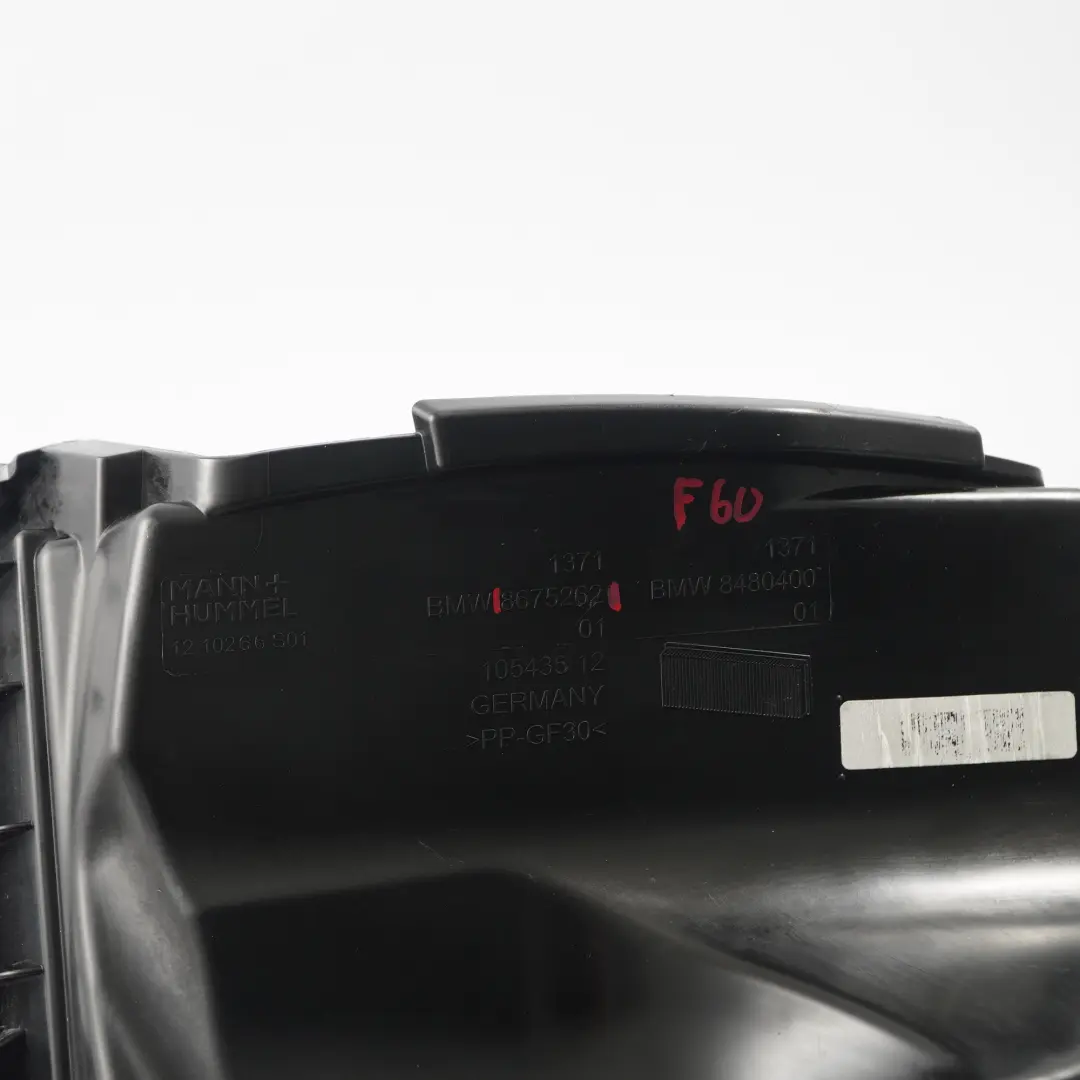 B48E Silenciador admisión filtro aire Carcasa para BMW F40 Mini F54 LCI F60 con número de pieza 8675262 BMW F40 Mini F54 LCI F60 B48E Silenciador admisión filtro aire Carcasa - SKU 8675262 - Número de pieza 8675262