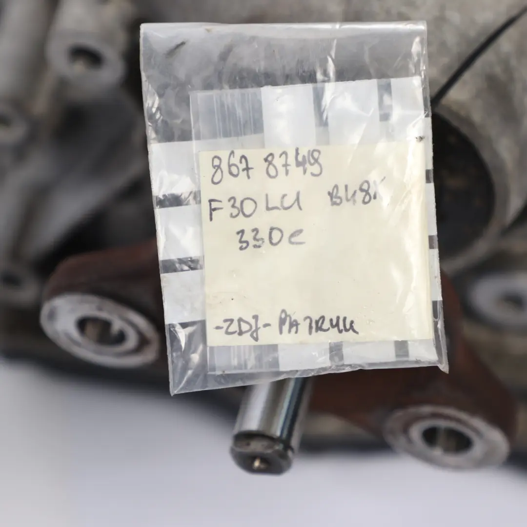 B48X Boîte Vitesses Automatique GA8P75HZ GARANTIE pour BMW F30 LCI 330e à propos du numéro de pièce 8678749 BMW F30 LCI 330e B48X Boîte Vitesses Automatique GA8P75HZ GARANTIE - SKU 8678749 - Numéro de pièce 8678749