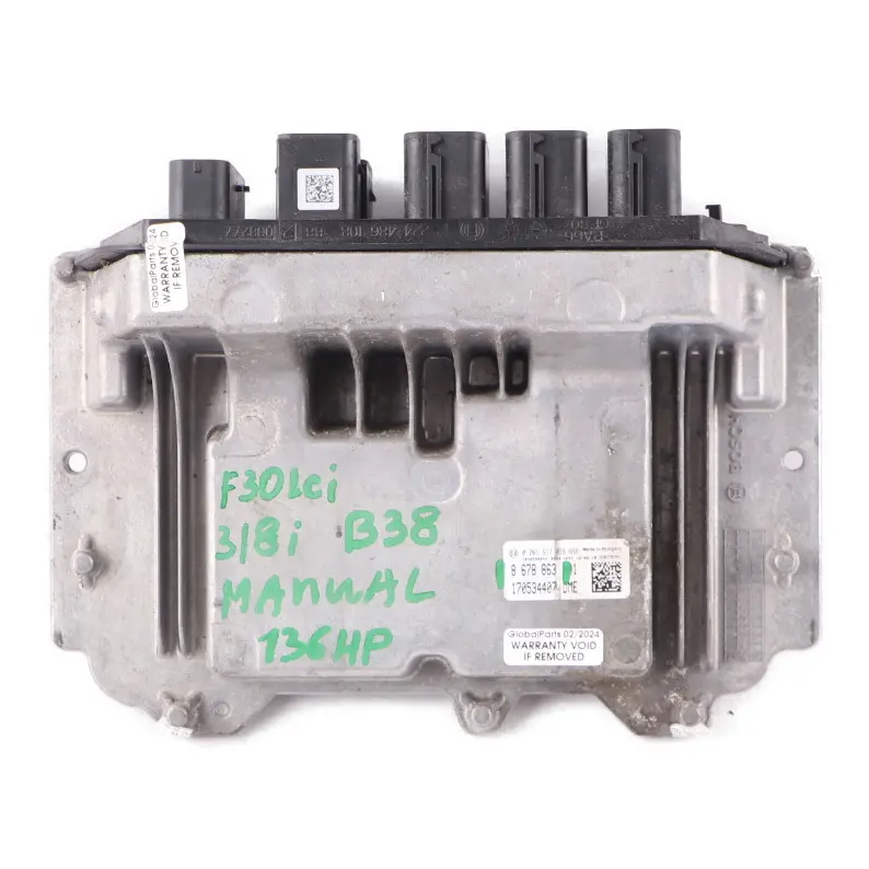 B38 136HP Engine Control Unit ECU DME Manual to BMW F20 118i F30 318i LCI with Part number 8678863 BMW F20 118i F30 318i LCI B38 136HP Engine Control Unit ECU DME Manual - SKU 8678863 - Part number 8678863