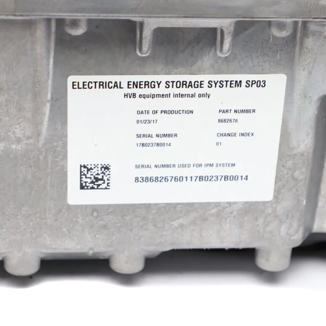 26Ah High Voltage Battery Accumulator Storage 8682676 to BMW X5 F15 Hybrid Electric with Part number 8686085 BMW X5 F15 Hybrid Electric 26Ah High Voltage Battery Accumulator Storage 8682676 - SKU 8686085 - Part number 8686085