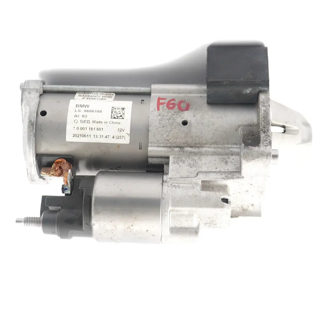 BMW F40 X1 F48 Mini Countryman F60 Motor de arranque 12V - SKU 8686185 - Número de pieza 8686185