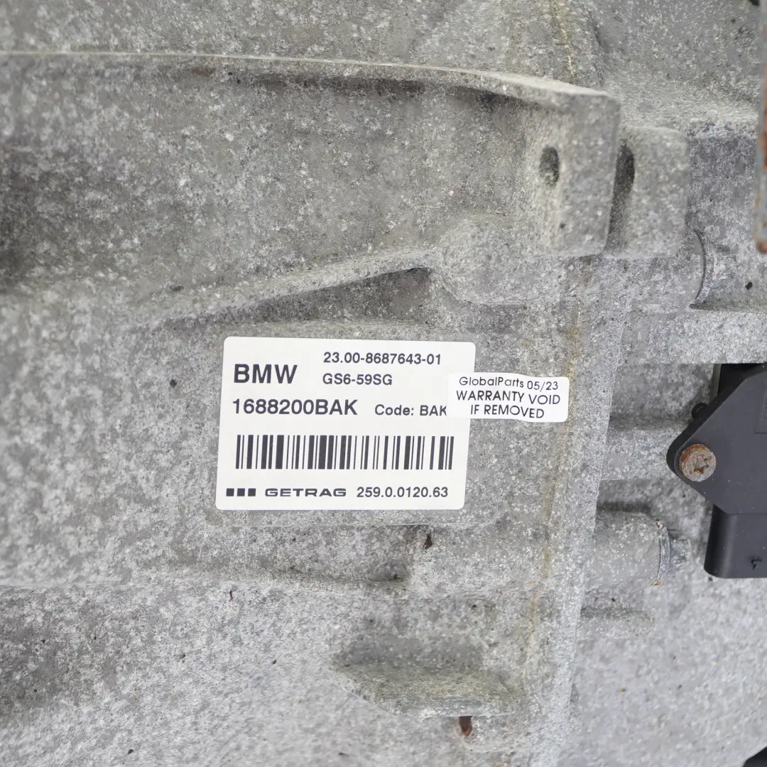 Boîte de Vitesses Manuelle GS6-59DG BAK GARANTIE pour Mini JCW F56 B48 à propos du numéro de pièce 8687643 Mini JCW F56 B48 Boîte de Vitesses Manuelle GS6-59DG BAK GARANTIE - SKU 8687643 - Numéro de pièce 8687643