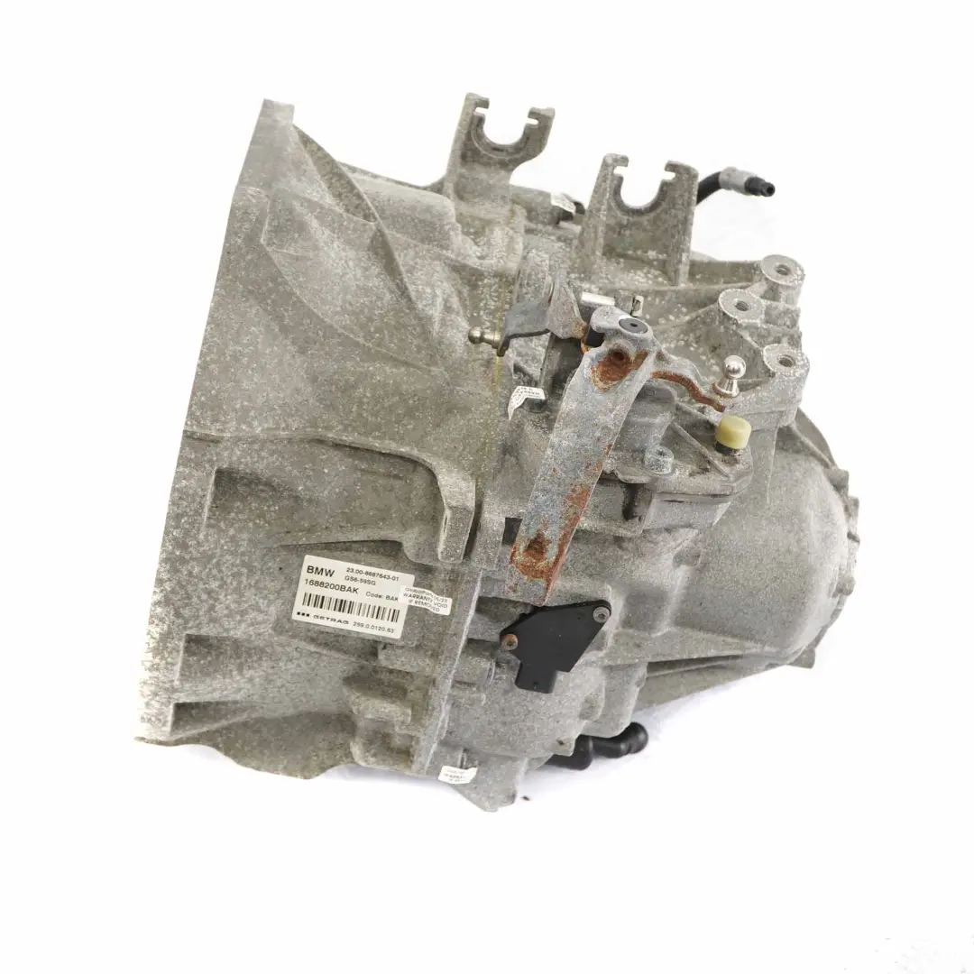 Gearbox GS6-59DG BAK WARRANTY to Mini Cooper JCW F56 F57 Petrol B48 Manual with Part number 8687643 Mini Cooper JCW F56 F57 Petrol B48 Manual Gearbox GS6-59DG BAK WARRANTY - SKU 8687643 - Part number 8687643