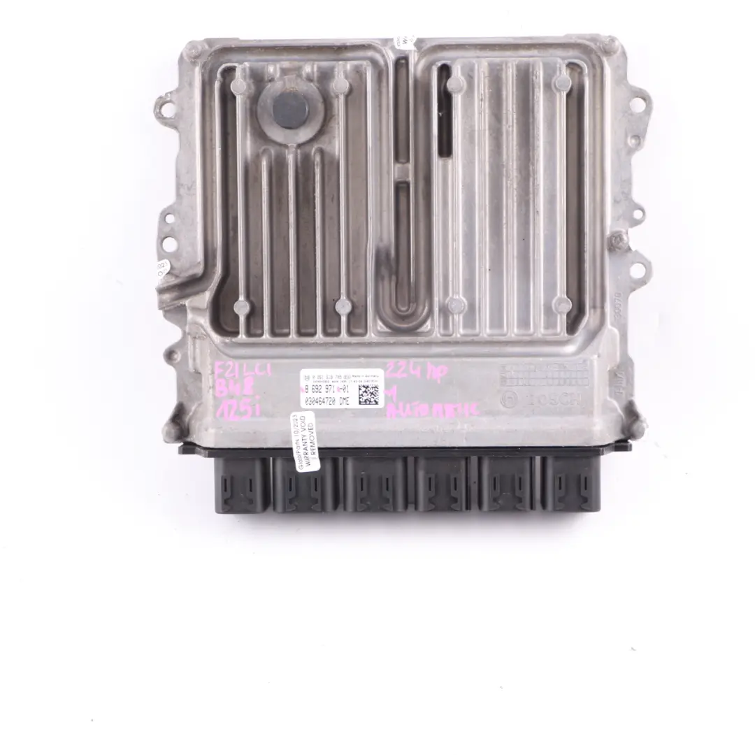 425i Petrol B48 224HP ECU DME + FEM + Keys to BMW F20 F30 F32 125i 325i with Part number 8692971 BMW F20 F30 F32 125i 325i 425i Petrol B48 224HP ECU DME + FEM + Keys - SKU 8692971-1 - Part number 8692971