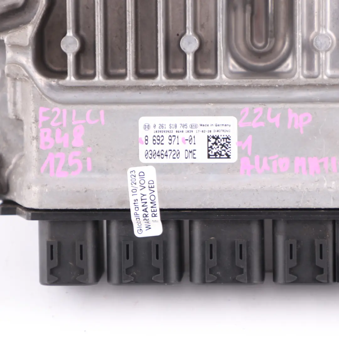 425i Petrol B48 224HP ECU DME + FEM + Keys to BMW F20 F30 F32 125i 325i with Part number 8692971 BMW F20 F30 F32 125i 325i 425i Petrol B48 224HP ECU DME + FEM + Keys - SKU 8692971-1 - Part number 8692971
