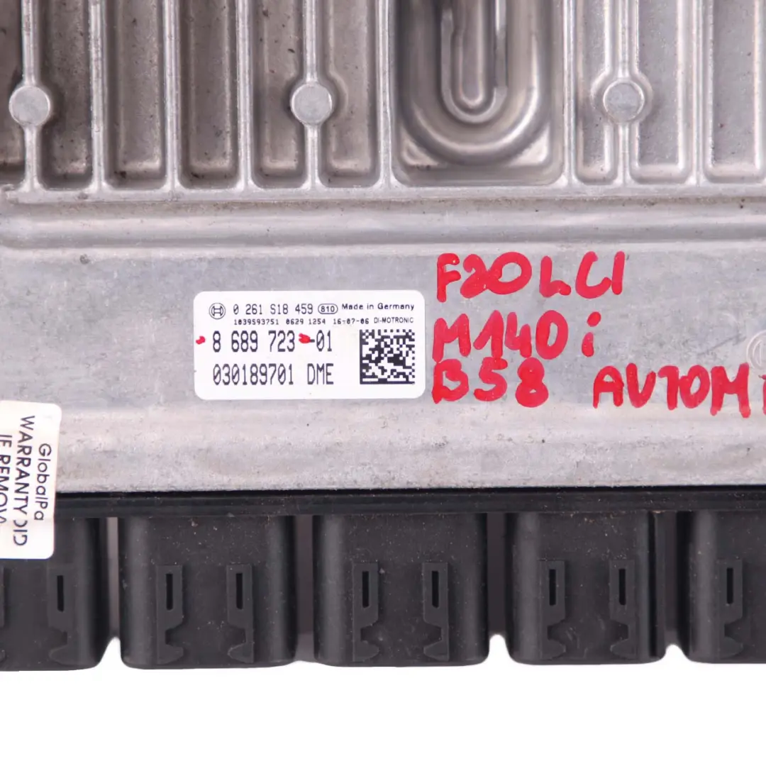 BMW F20 F21 LCI M140I B58 Benzina Modulo Centralina DDE Automatico - SKU 8689723 - Numero di parte 8689723