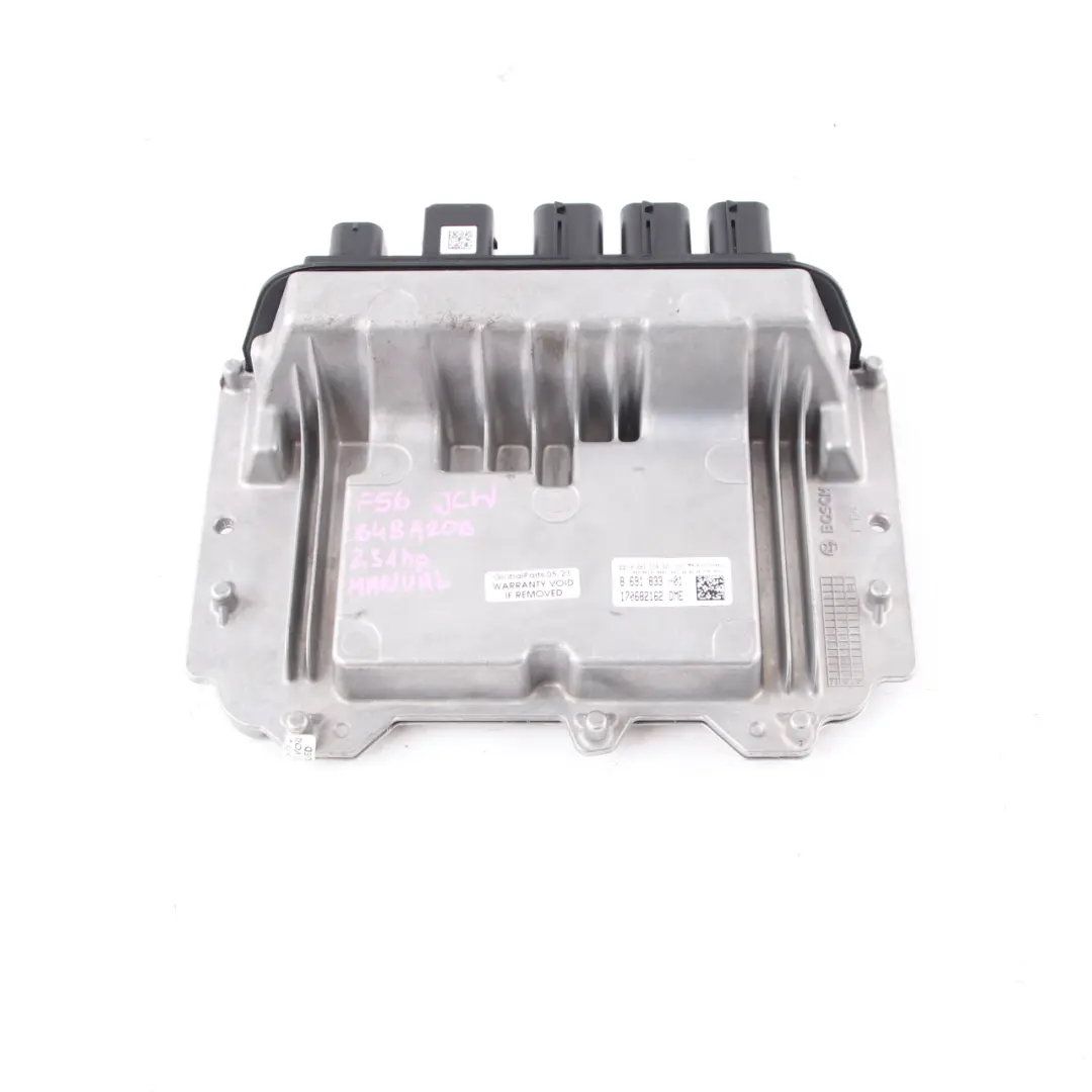 231HP Petrol Engine ECU DME Manual Transmission to Mini Cooper F56 JCW B48 with Part number 8691833 Mini Cooper F56 JCW B48 231HP Petrol Engine ECU DME Manual Transmission - SKU 8691833 - Part number 8691833