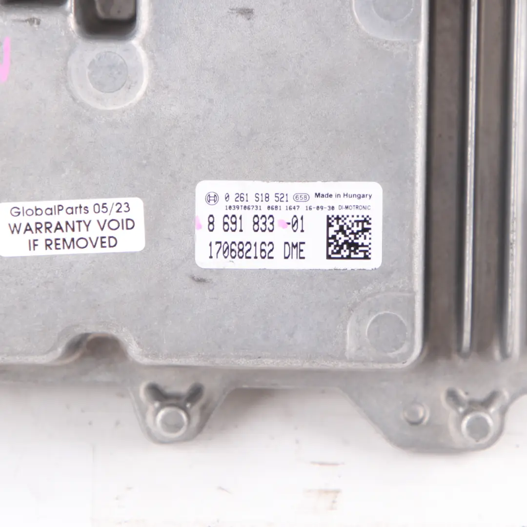 231HP Petrol Engine ECU DME Manual Transmission to Mini Cooper F56 JCW B48 with Part number 8691833 Mini Cooper F56 JCW B48 231HP Petrol Engine ECU DME Manual Transmission - SKU 8691833 - Part number 8691833