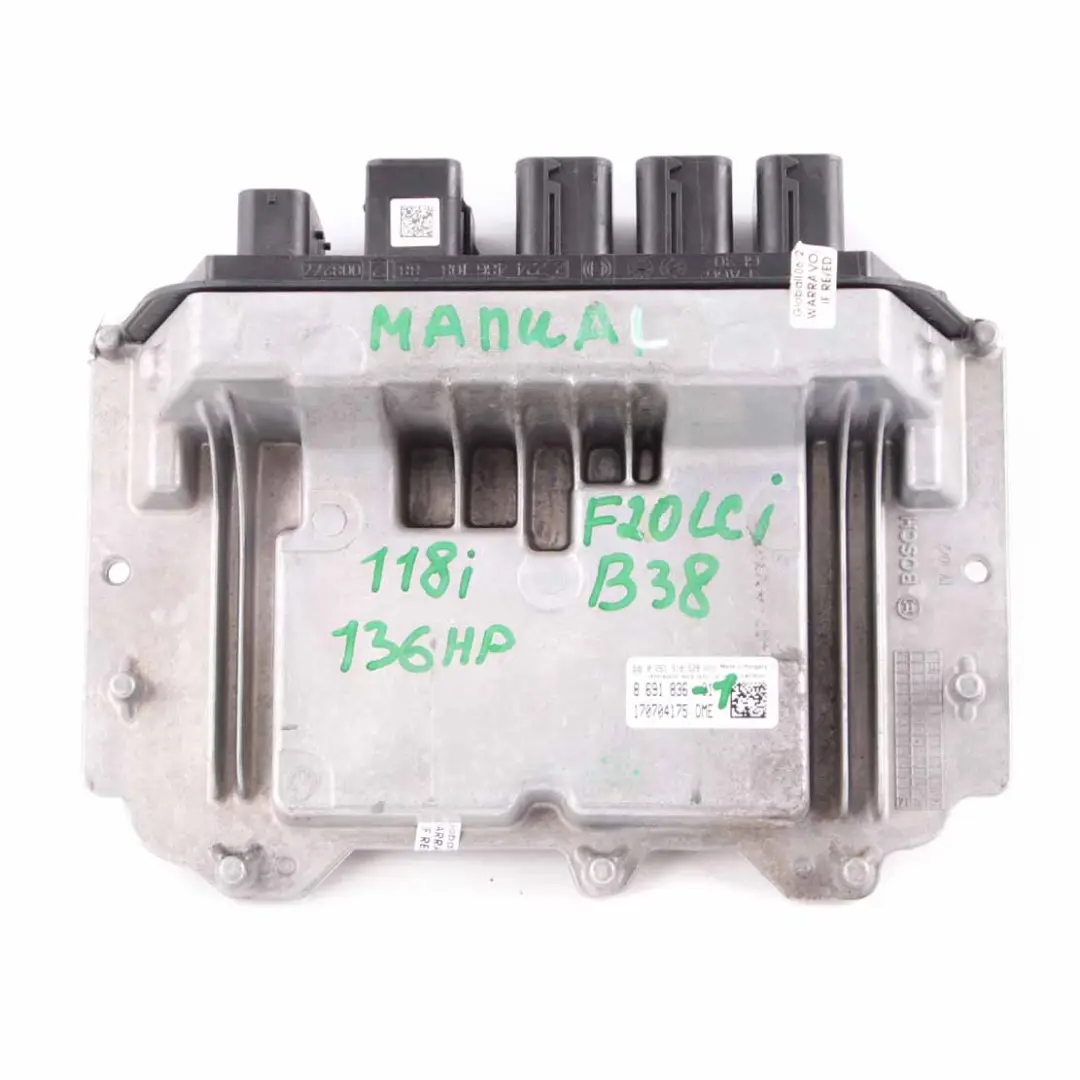 B38 136HP ECU Kit DME + 2 Keys + FEM + Lock Manual to BMW F20 LCI 118i with Part number 8691836 BMW F20 LCI 118i B38 136HP ECU Kit DME + 2 Keys + FEM + Lock Manual - SKU 8691836-1 - Part number 8691836