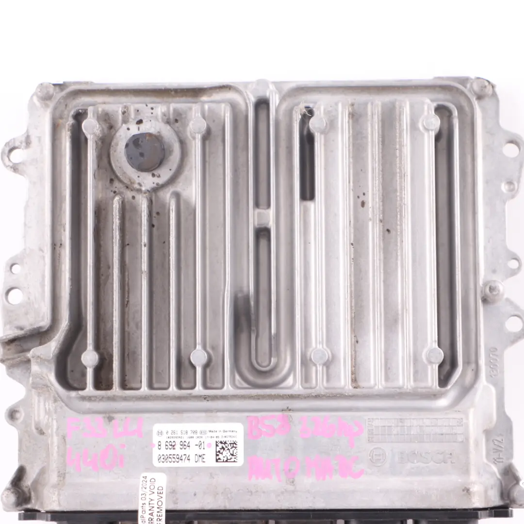 B58 326HP Engine Unit ECU DME to BMW F30 F31 340i LCI F32 F33 F36 440i with Part number 8692964 BMW F30 F31 340i LCI F32 F33 F36 440i B58 326HP Engine Unit ECU DME - SKU 8692964 - Part number 8692964