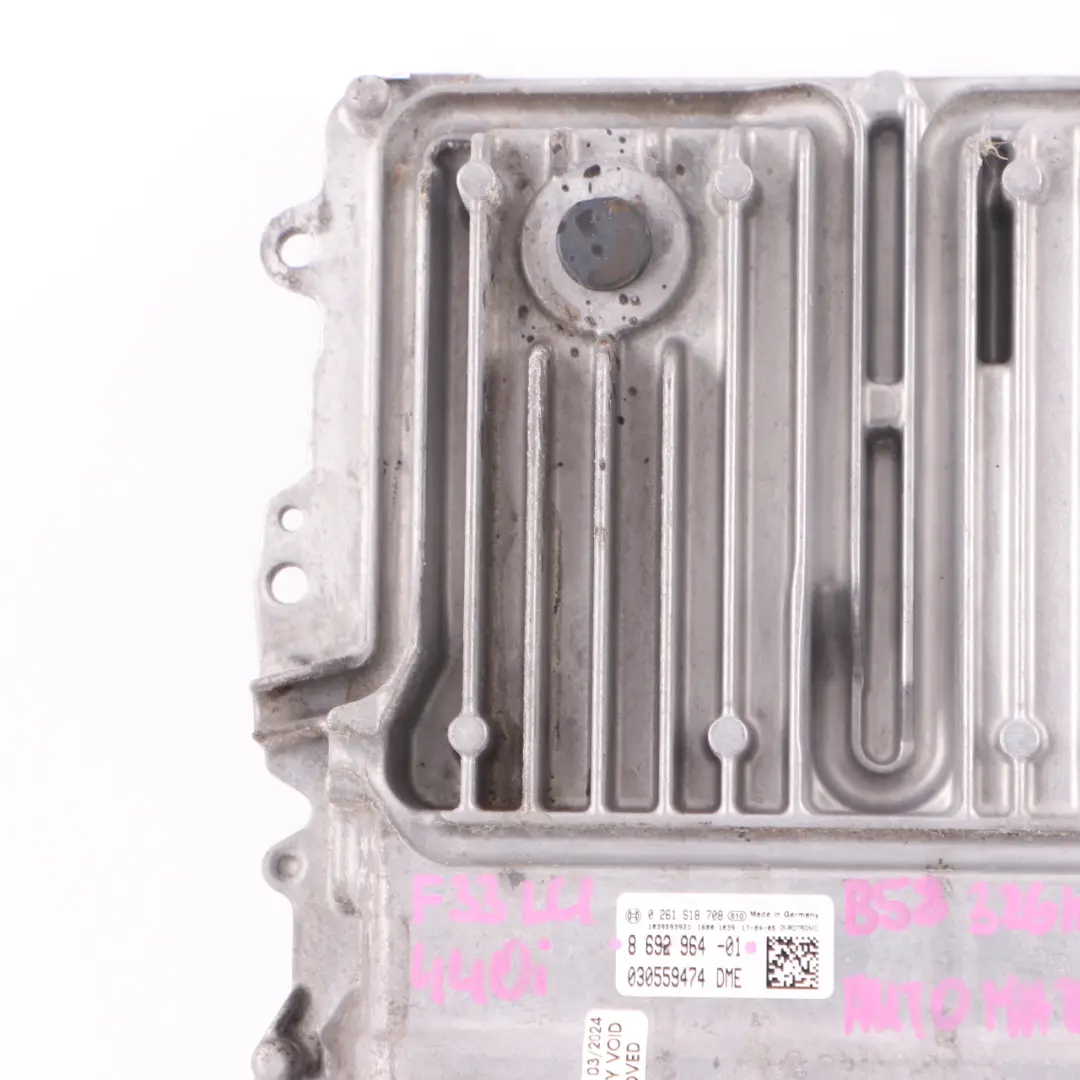 B58 326HP Engine Unit ECU DME to BMW F30 F31 340i LCI F32 F33 F36 440i with Part number 8692964 BMW F30 F31 340i LCI F32 F33 F36 440i B58 326HP Engine Unit ECU DME - SKU 8692964 - Part number 8692964