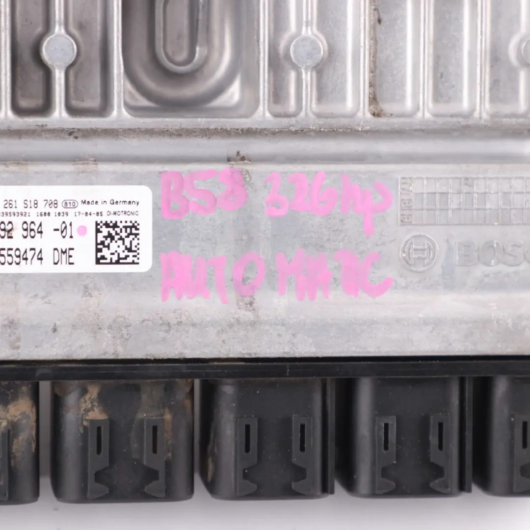 B58 326HP Engine Unit ECU DME to BMW F30 F31 340i LCI F32 F33 F36 440i with Part number 8692964 BMW F30 F31 340i LCI F32 F33 F36 440i B58 326HP Engine Unit ECU DME - SKU 8692964 - Part number 8692964