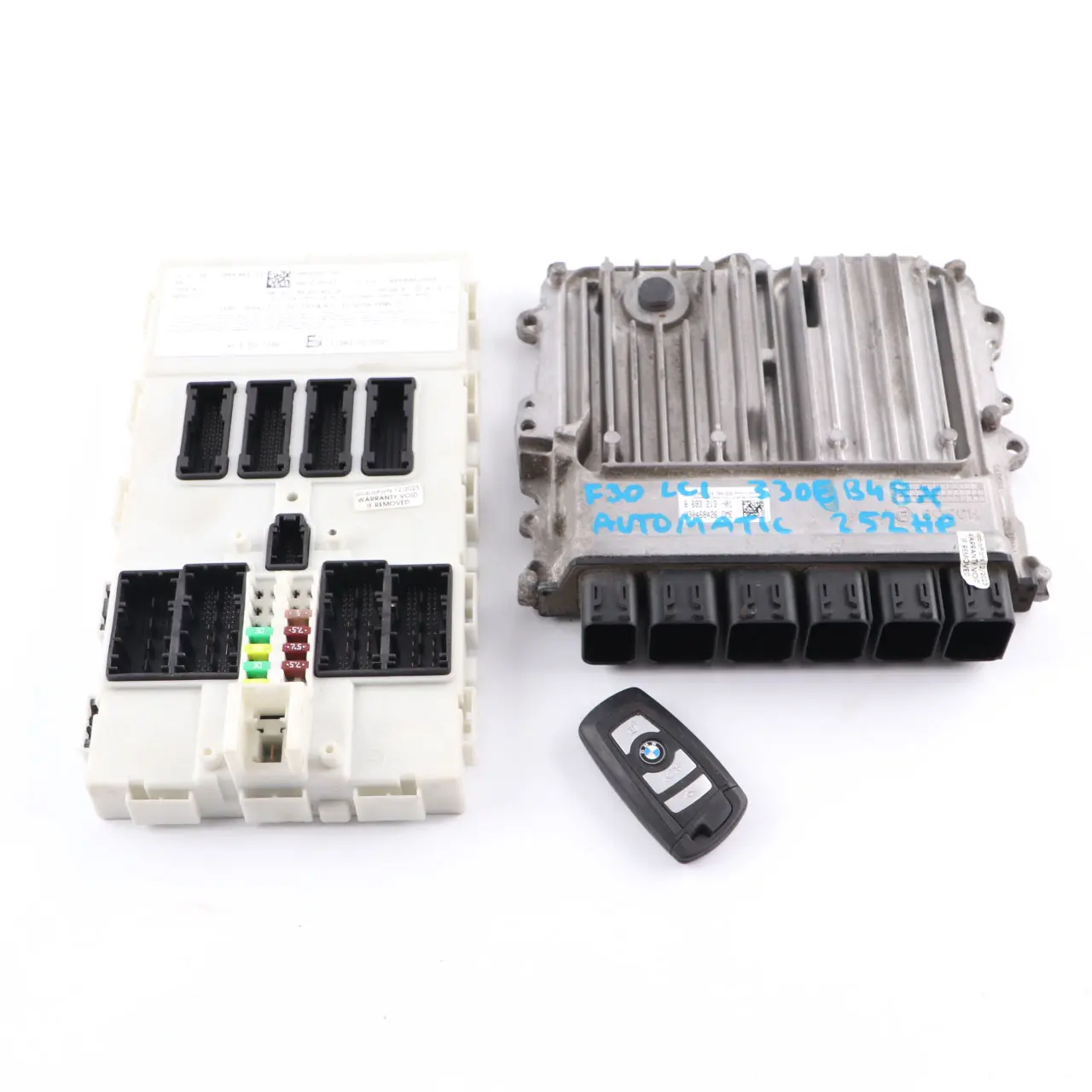 BMW F30 LCI 330e B48X Unidad Control Motor ECU 8693213 FEM Llave Automático