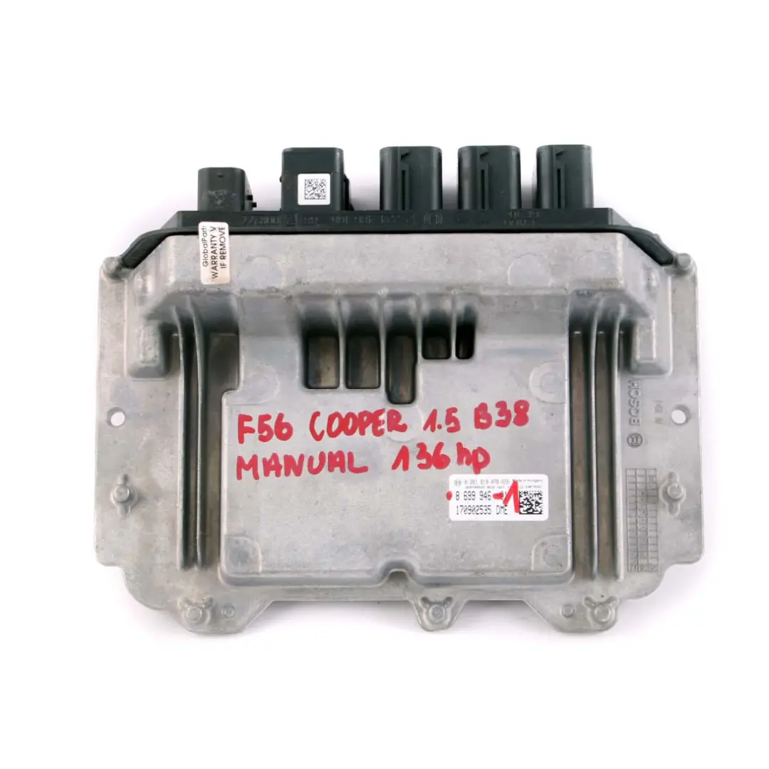 Mini Cooper F56 B38 1.5 136HP Petrol Engine ECU Kit DME BDC + Key + Lock - SKU 8699946-1 - Part number 8699946