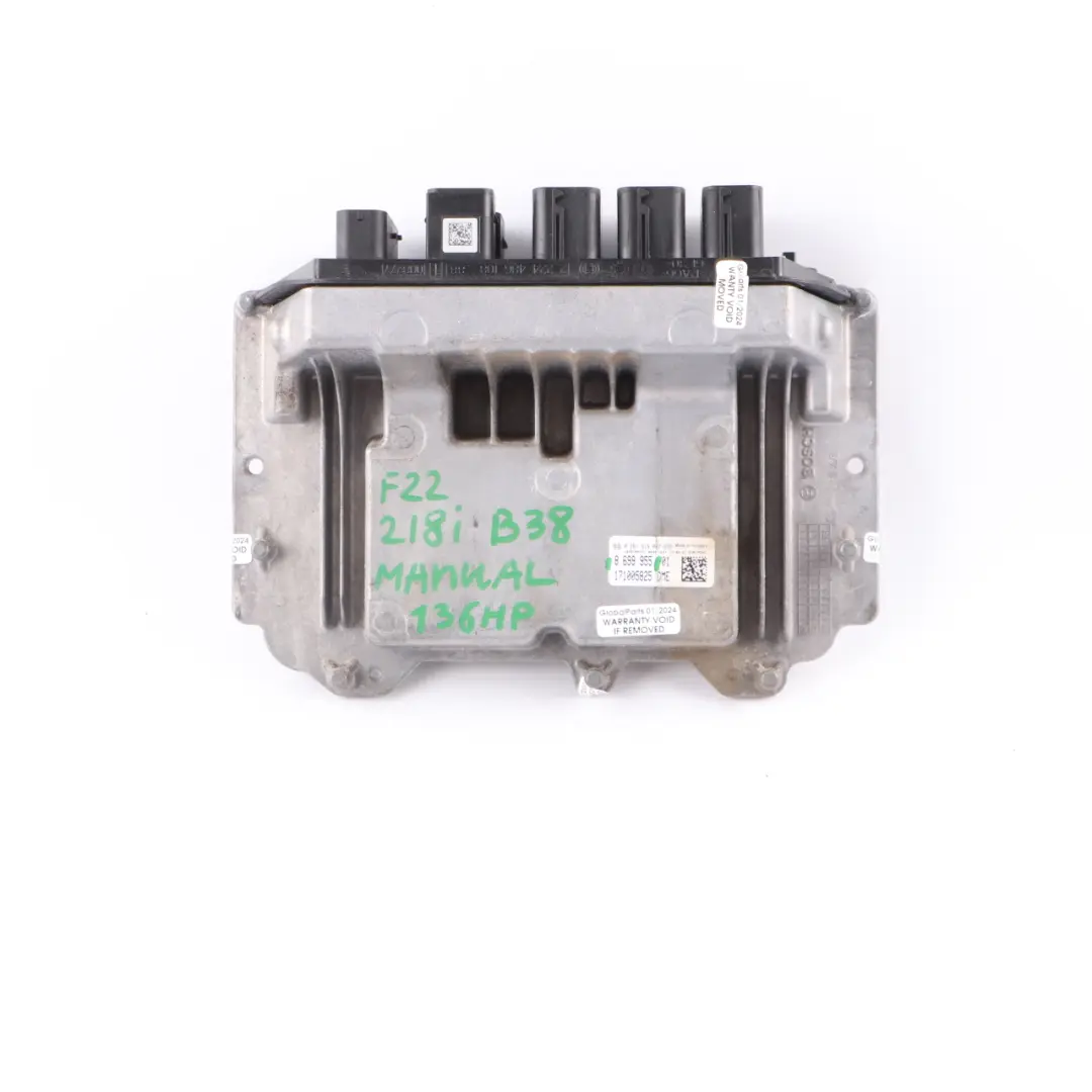 Unidad Control Motor BMW F20 F21 F22 118I 218I B38 136HP ECU DME Manual para con número de pieza 8699955 Unidad Control Motor BMW F20 F21 F22 118I 218I B38 136HP ECU DME Manual - SKU 8699955 - Número de pieza 8699955