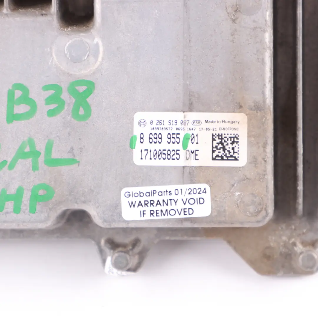  Calculateur Moteur BMW F20 F21 F22 118I 218I B38 136 CV ECU DME Manuel - SKU 8699955 - Numéro de pièce 8699955