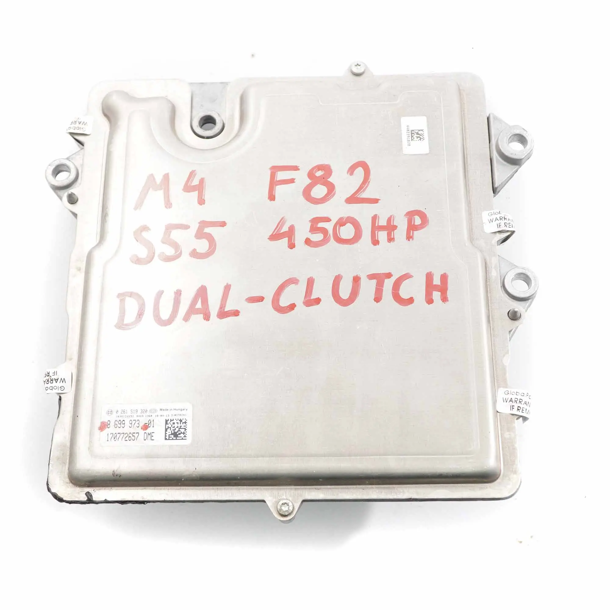 BMW F80 M3 F82 M4 S55 450 HP Unidad Control Motor ECU DME 8699973 Doble Embrague