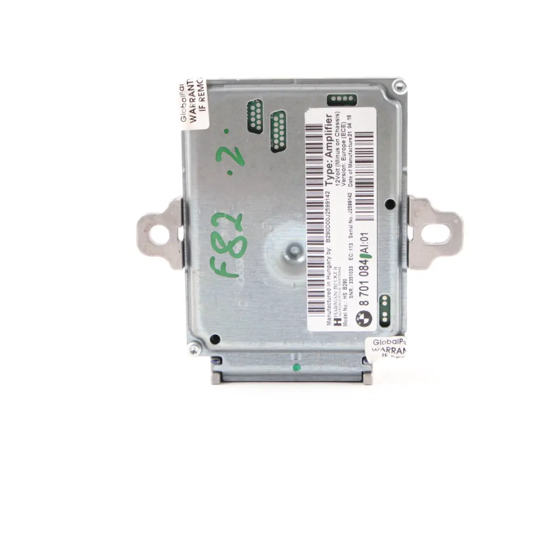 Control Unit Module Active Sound Design Amplifier to BMW F80 M3 F82 M4 with Part number 8701084 BMW F80 M3 F82 M4 Control Unit Module Active Sound Design Amplifier - SKU 8701084 - Part number 8701084