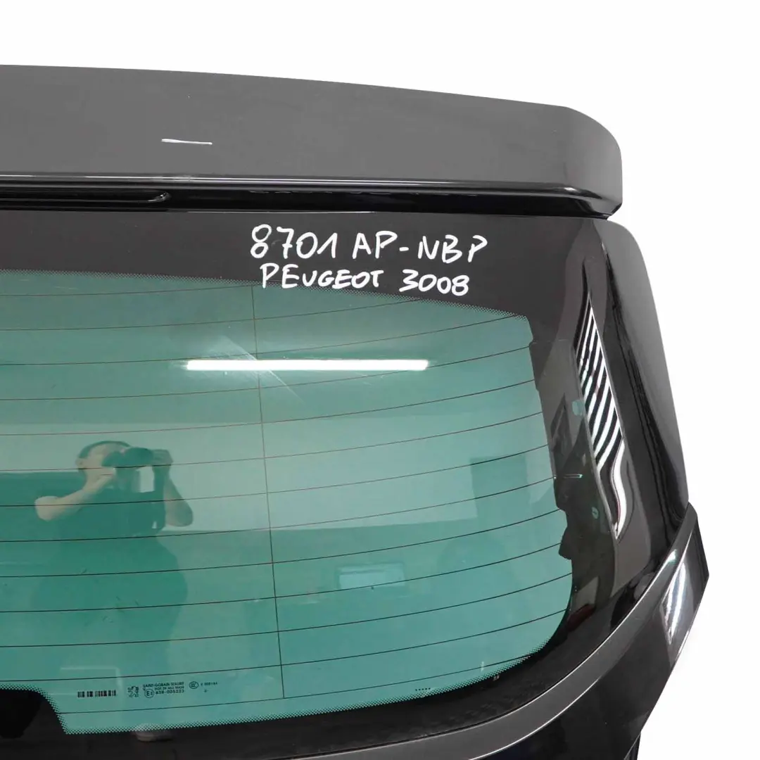 Trunk Lid Peugeot 3008 T84 Mk1 Boot Lid Tailgate Panel Nero Black Pearl - KTV to with Part number 8701AP Trunk Lid Peugeot 3008 T84 Mk1 Boot Lid Tailgate Panel Nero Black Pearl - KTV - SKU 8701AP-NBP - Part number 8701AP