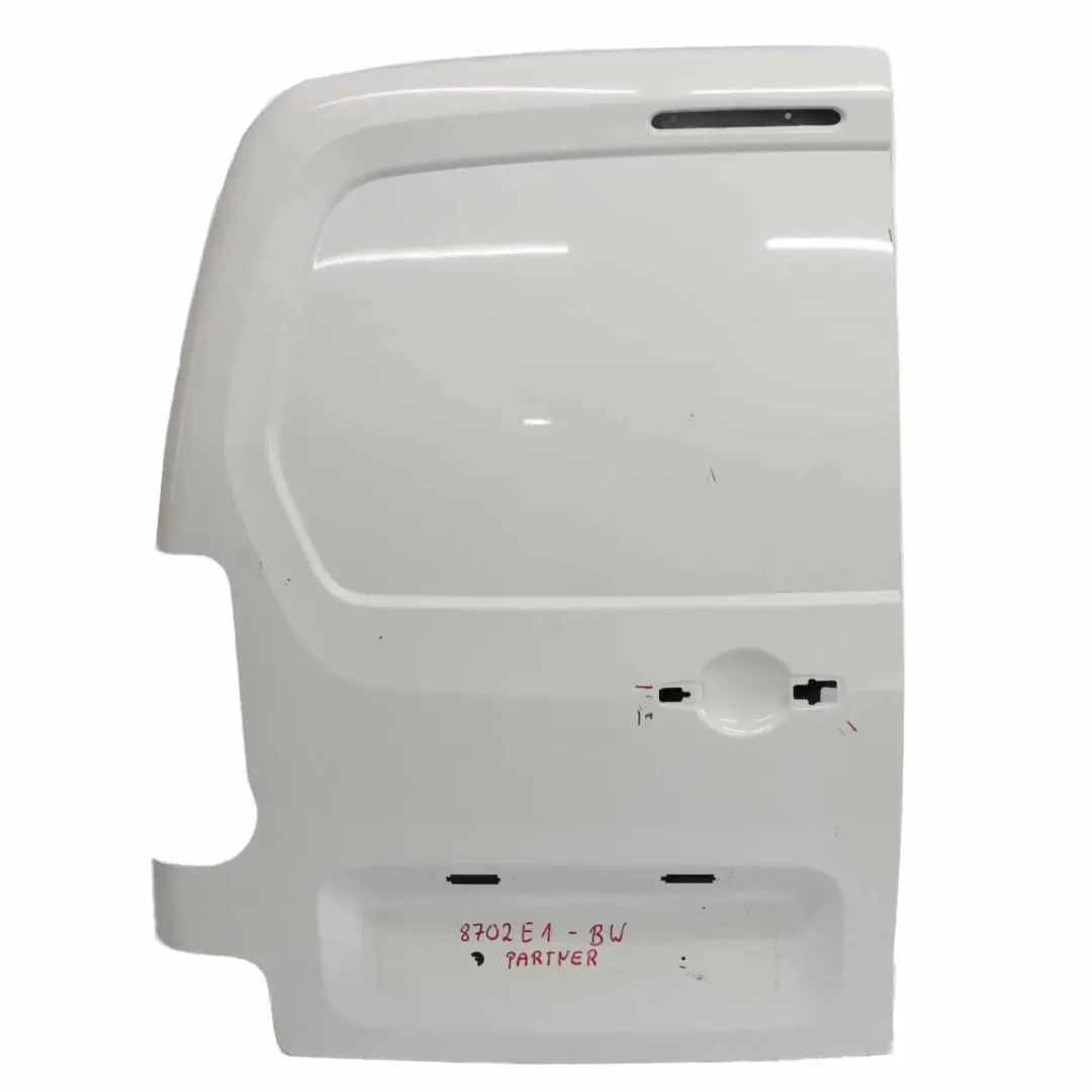 Porta posteriore sinistra Coperchio Banquise Bianco - EWP Peugeot Partner - SKU 8702E1-BW - Numero di parte 8702E1