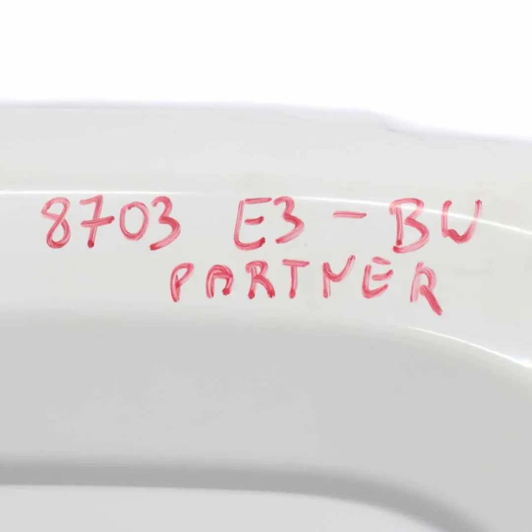 Peugeot Partner Hintertür rechts Kofferraumklappe Heckklappe Banquise Weiß - EWP - SKU 8703E3-BW - Teilenummer 8703E3