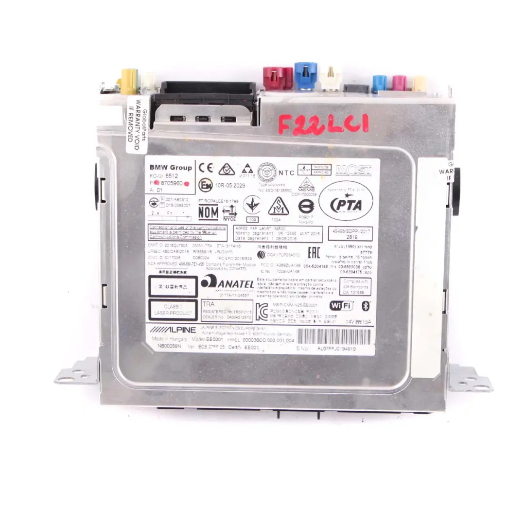 Unidad Principal Navegación BMW F20 F21 F30 F31 LCI Radio Por Satélite para con número de pieza 8705960 Unidad Principal Navegación BMW F20 F21 F30 F31 LCI Radio Por Satélite - SKU 8705960 - Número de pieza 8705960