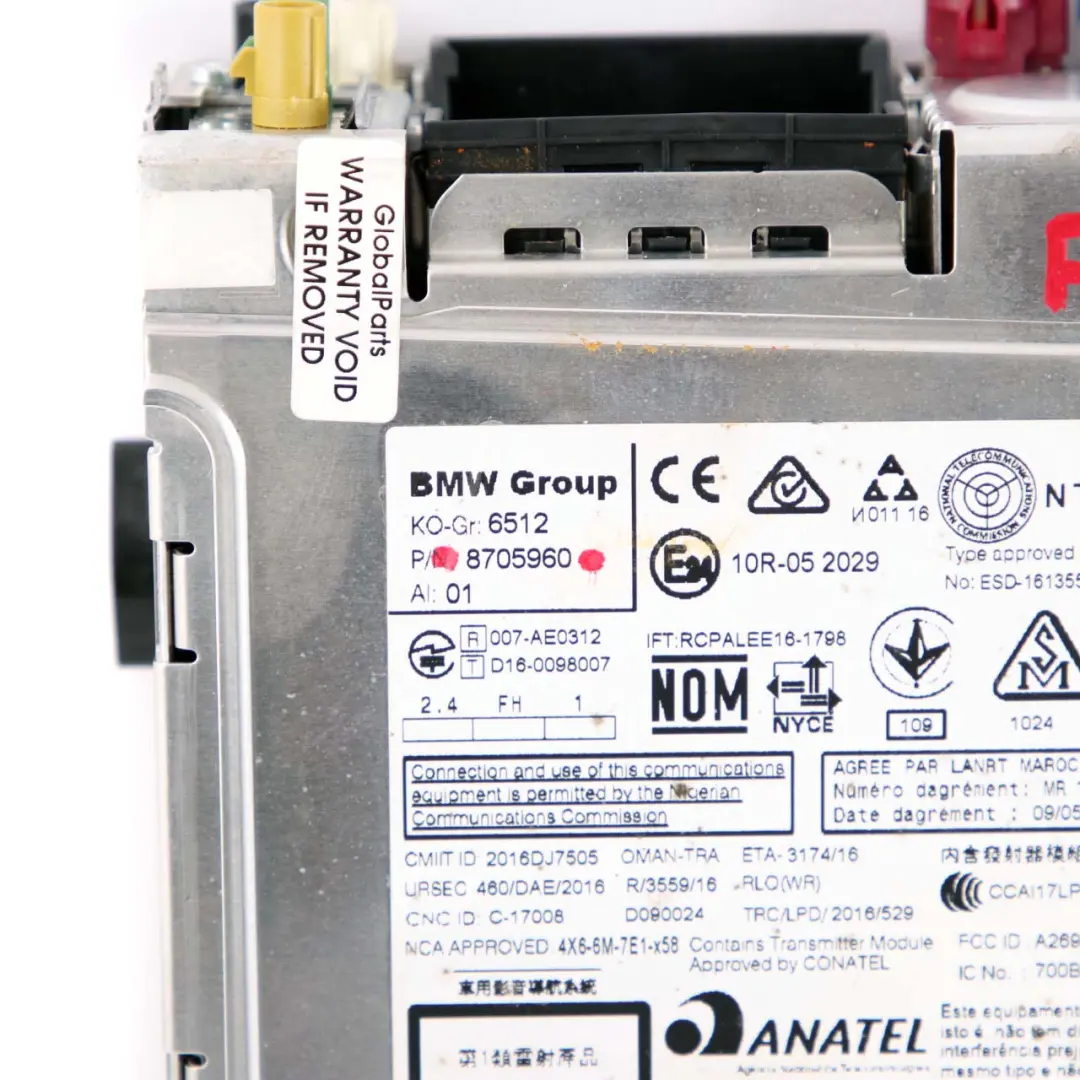 Unità Principale Navigazione BMW F20 F21 F30 F31 LCI Radio Satellitare per con numero di parte 8705960 Unità Principale Navigazione BMW F20 F21 F30 F31 LCI Radio Satellitare - SKU 8705960 - Numero di parte 8705960