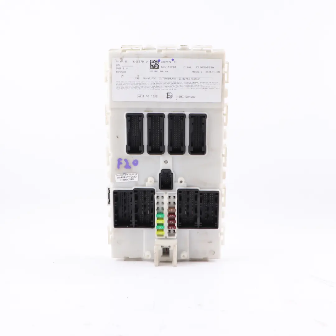 Unità modulo controllo corpo FEM per BMW F20 F21 F22 con numero di parte 8707679 BMW F20 F21 F22 Unità modulo controllo corpo FEM - SKU 8707679 - Numero di parte 8707679