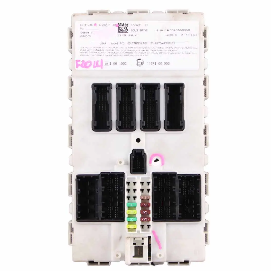 BMW F20 F21 F22 F30 F31 F32 F36 Front Electronic Module Control Unit FEM - SKU 8709211 - Part number 8709211