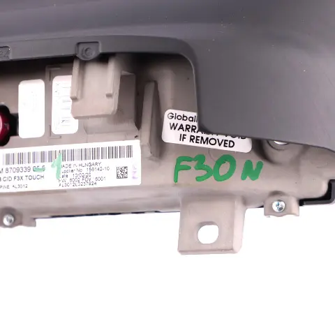  On-Board Screen BMW F20 F30 LCI Information Display Touch Monitor 8,8" - SKU 8709339-1 - Part number 8709339