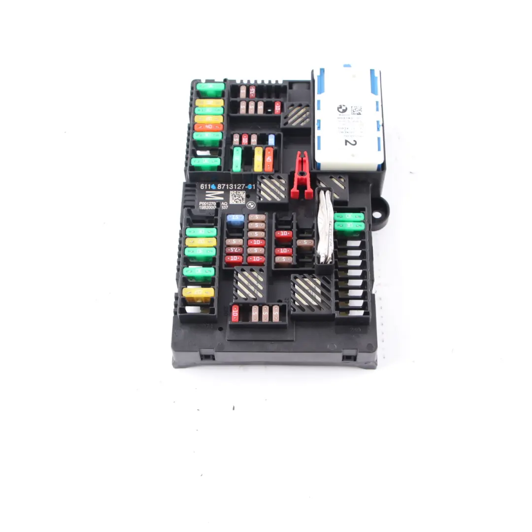 Fuse Box Power Distribution Control Unit Box Rear to BMW F90 M5 F91 M8 G30 with Part number 8713127 BMW F90 M5 F91 M8 G30 Fuse Box Power Distribution Control Unit Box Rear - SKU 8713127 - Part number 8713127