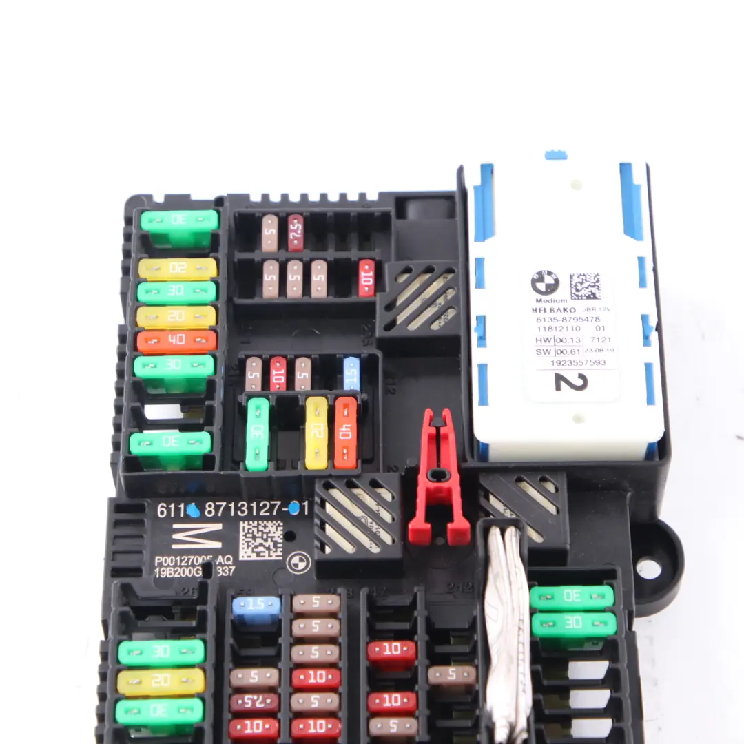 Fuse Box Power Distribution Control Unit Box Rear to BMW F90 M5 F91 M8 G30 with Part number 8713127 BMW F90 M5 F91 M8 G30 Fuse Box Power Distribution Control Unit Box Rear - SKU 8713127 - Part number 8713127