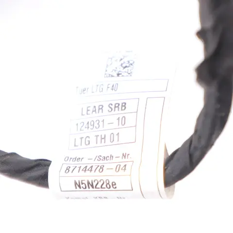 BMW F40 Puerta Cableado Arnés Loom Trasero Izquierdo Derecho - SKU 8714478 - Número de pieza 8714478