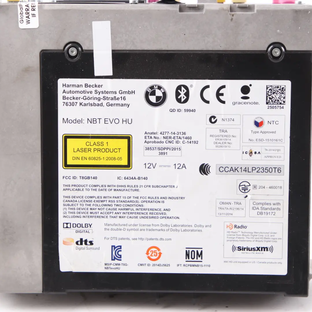 BMW F20 F21 F22 F30 F31 LCI Hauptgerät Media DAB Navigation Professional - SKU 8721882 - Teilenummer 8721882