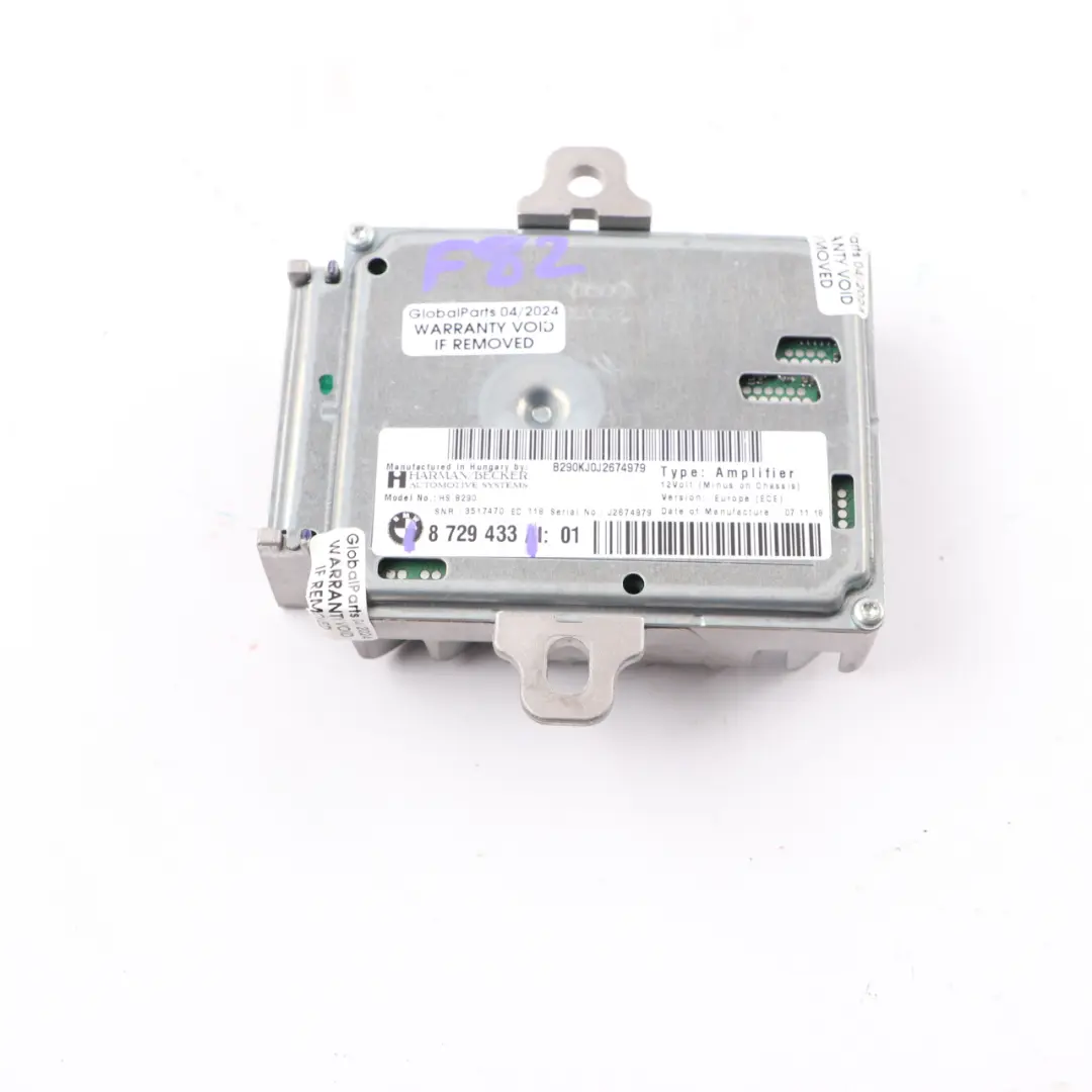 Amplifier BMW F82 F87 F80 F83 Active Sound Design Control Unit to with Part number 8729433 Amplifier BMW F82 F87 F80 F83 Active Sound Design Control Unit - SKU 8729433 - Part number 8729433