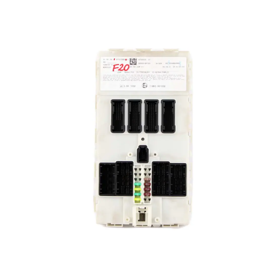 Front Electronic Module Control Unit FEM to BMW F20 F21 F22 F30 F31 F32 F36 with Part number 8733500 BMW F20 F21 F22 F30 F31 F32 F36 Front Electronic Module Control Unit FEM - SKU 8733500 - Part number 8733500