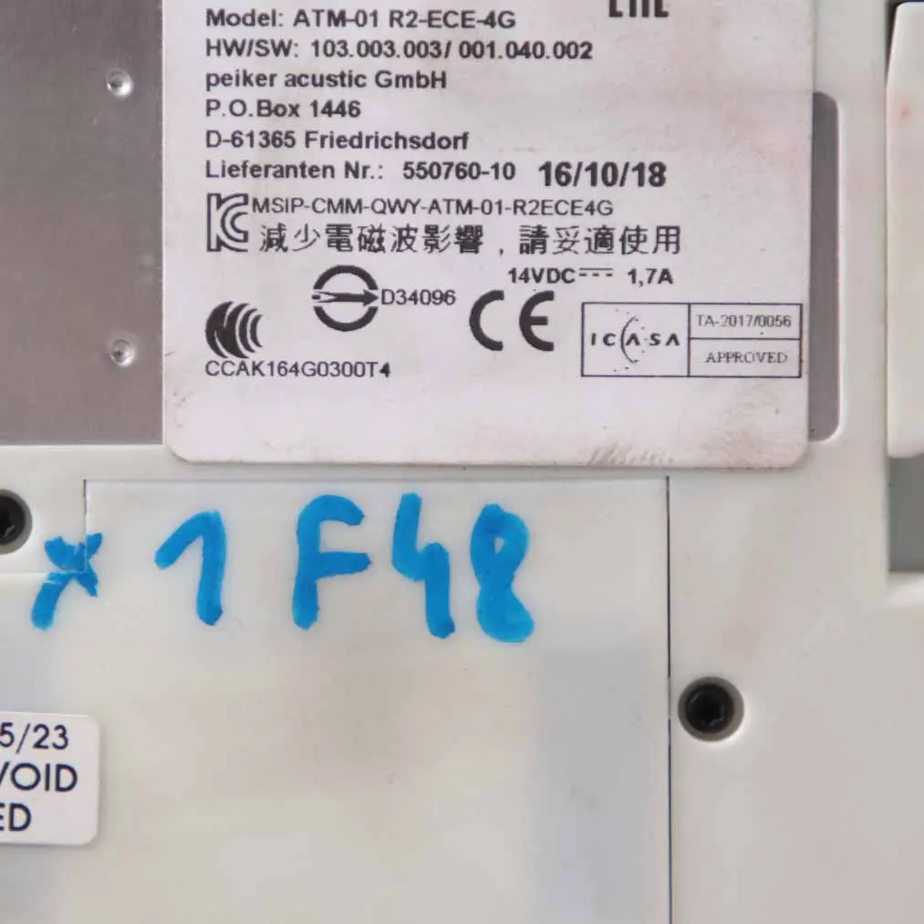 Modulo Telematico Centralina Telefonica Bluetooth per BMW X1 F48 F45 G30 con numero di parte 8734740 BMW X1 F48 F45 G30 Modulo Telematico Centralina Telefonica Bluetooth - SKU 8734740 - Numero di parte 8734740