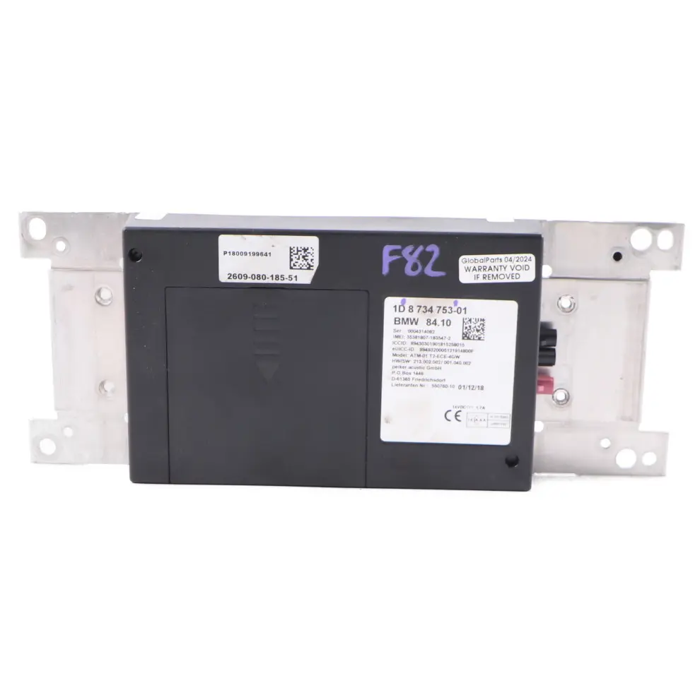 Communication Module BMW M4 F82 Telematic Bluetooth Control Unit to with Part number 8734753 Communication Module BMW M4 F82 Telematic Bluetooth Control Unit - SKU 8734753 - Part number 8734753