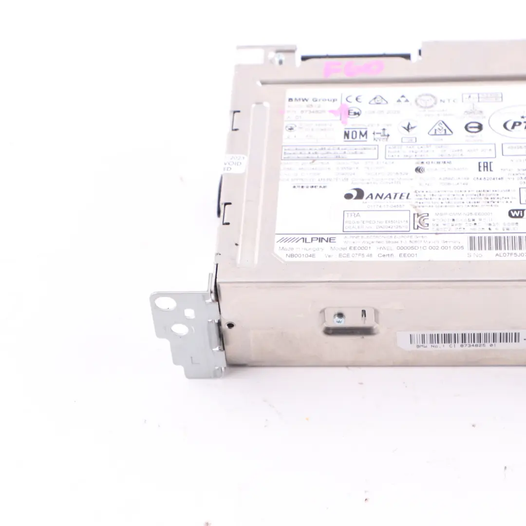  Basic Navigation Unit Mini F55 F56 F60 Countryman Sat Nav Head Unit - SKU 8734825-1 - Part number 8734825
