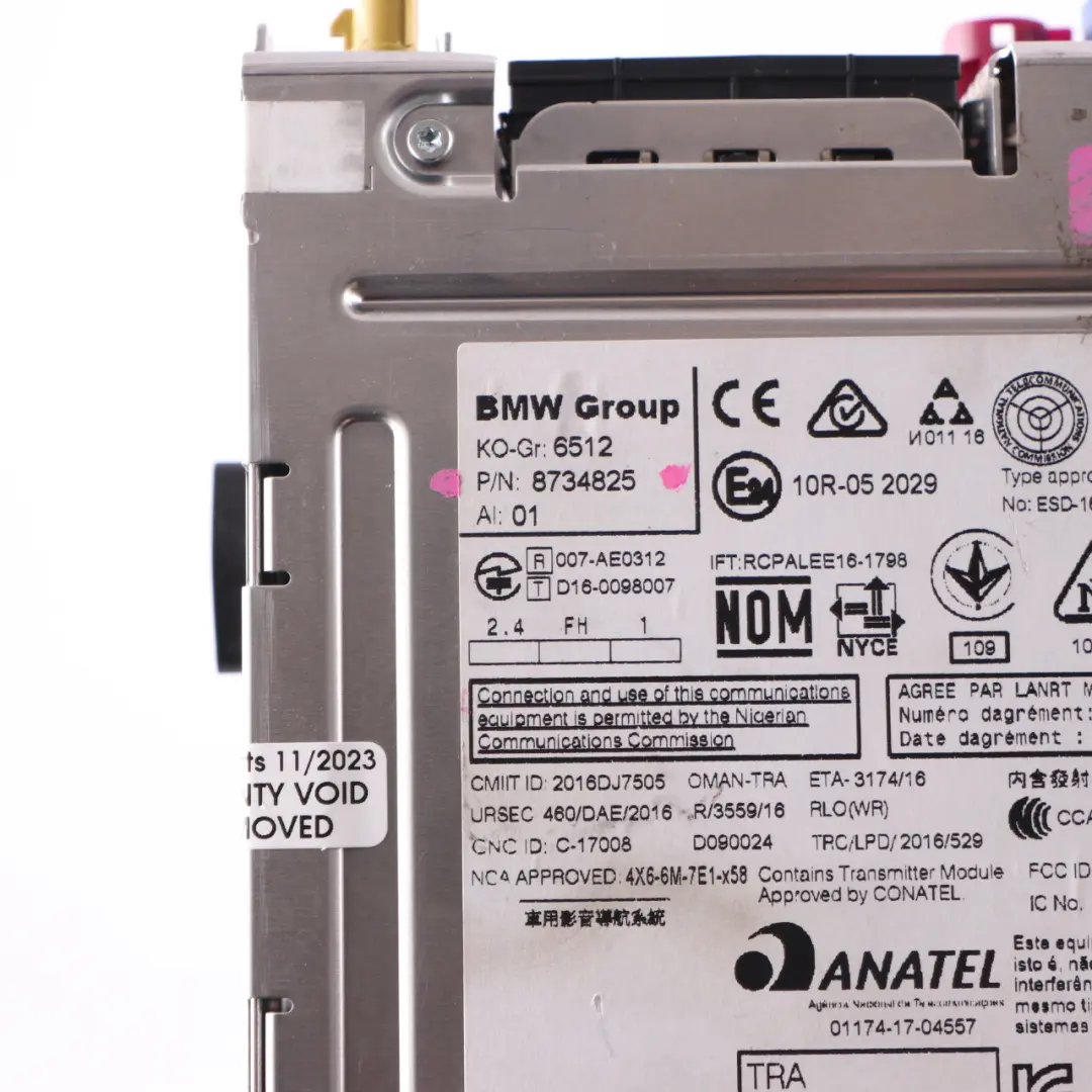 Basic Navigation BMW F20 F30 LCI Mini F56 F60 Radio Sat Nav Head Unit to with Part number 8734825 Basic Navigation BMW F20 F30 LCI Mini F56 F60 Radio Sat Nav Head Unit - SKU 8734825 - Part number 8734825