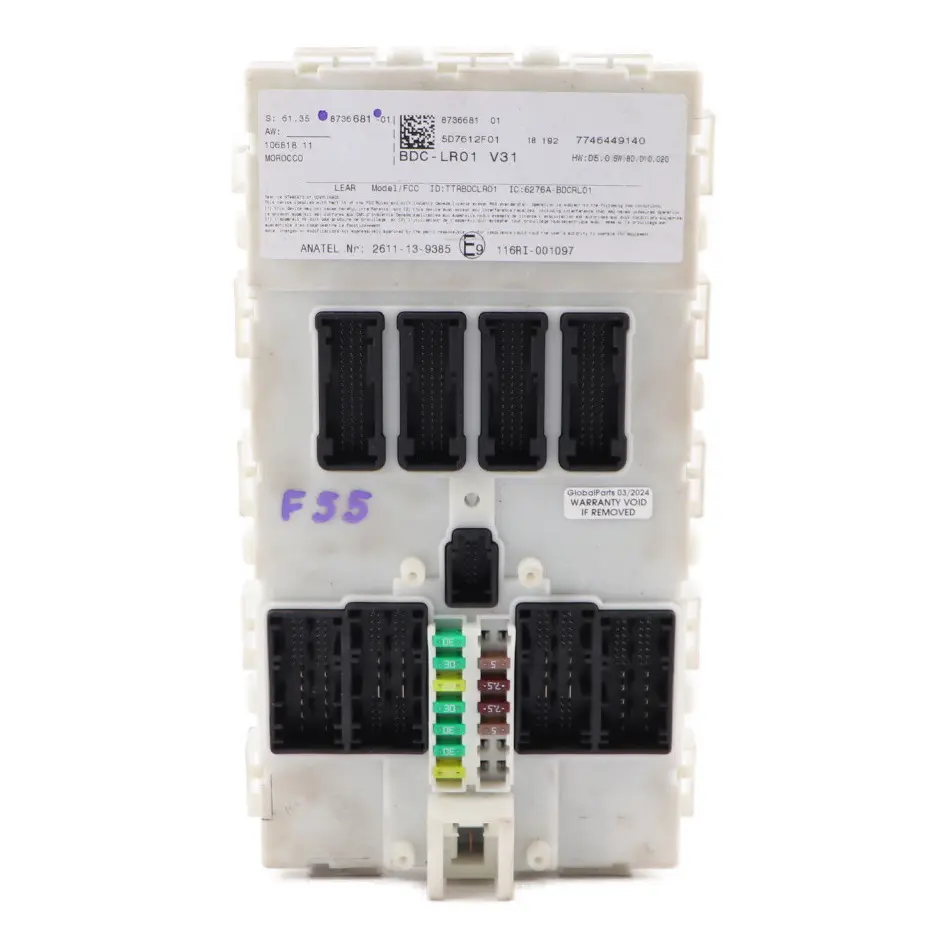 ECU Body Domain Controller BDC Module to Mini Cooper One F54 F55 F56 F60 with Part number 8736681 Mini Cooper One F54 F55 F56 F60 ECU Body Domain Controller BDC Module - SKU 8736681 - Part number 8736681