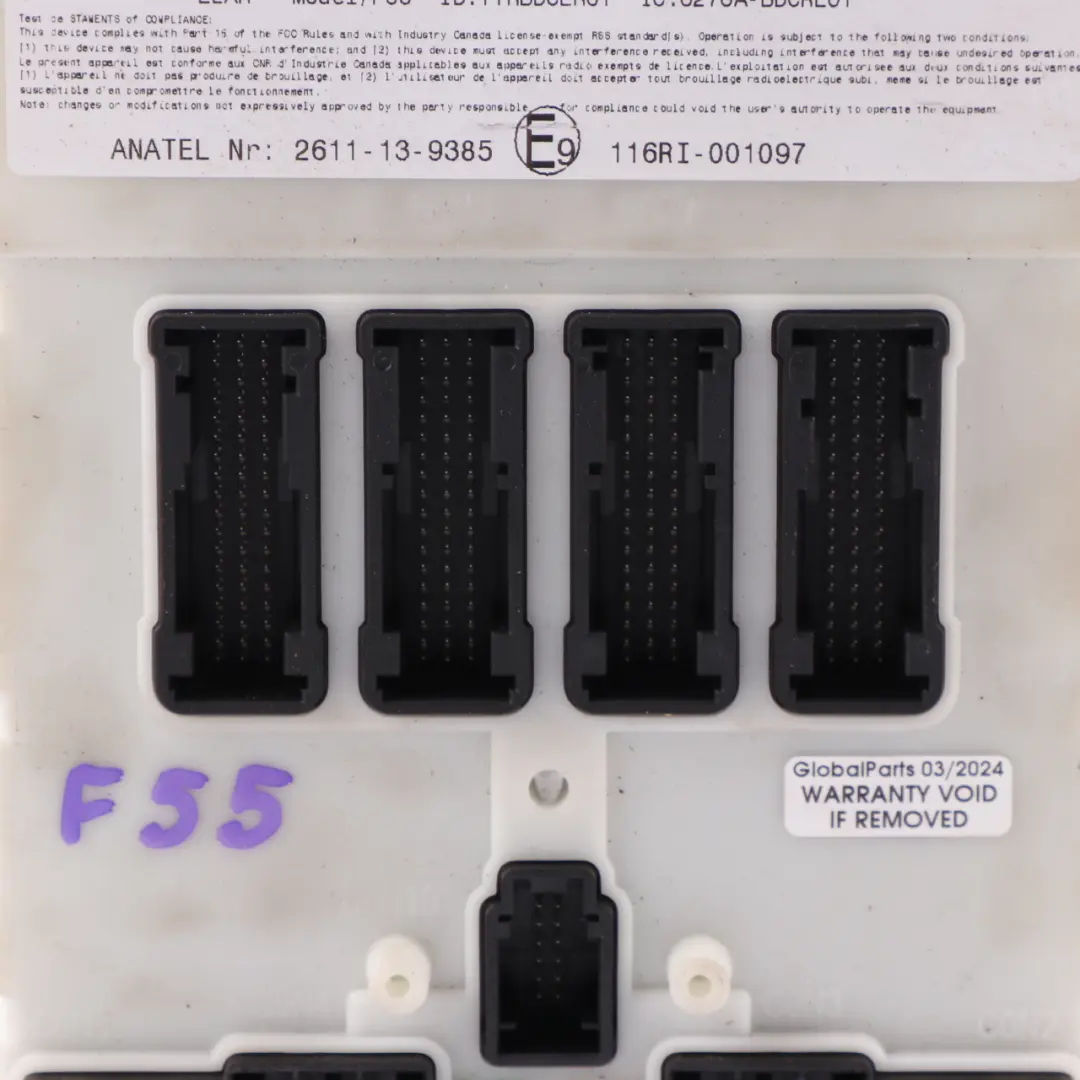 ECU Body Domain Controller BDC Module to Mini Cooper One F54 F55 F56 F60 with Part number 8736681 Mini Cooper One F54 F55 F56 F60 ECU Body Domain Controller BDC Module - SKU 8736681 - Part number 8736681