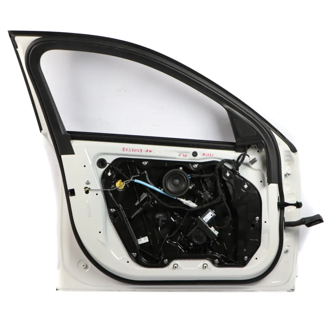 Front Left Door N/S Alpinweiss 3 Alpine White - 300 to BMW F40 with Part number 8737059 BMW F40 Front Left Door N/S Alpinweiss 3 Alpine White - 300 - SKU 8737059-AW - Part number 8737059