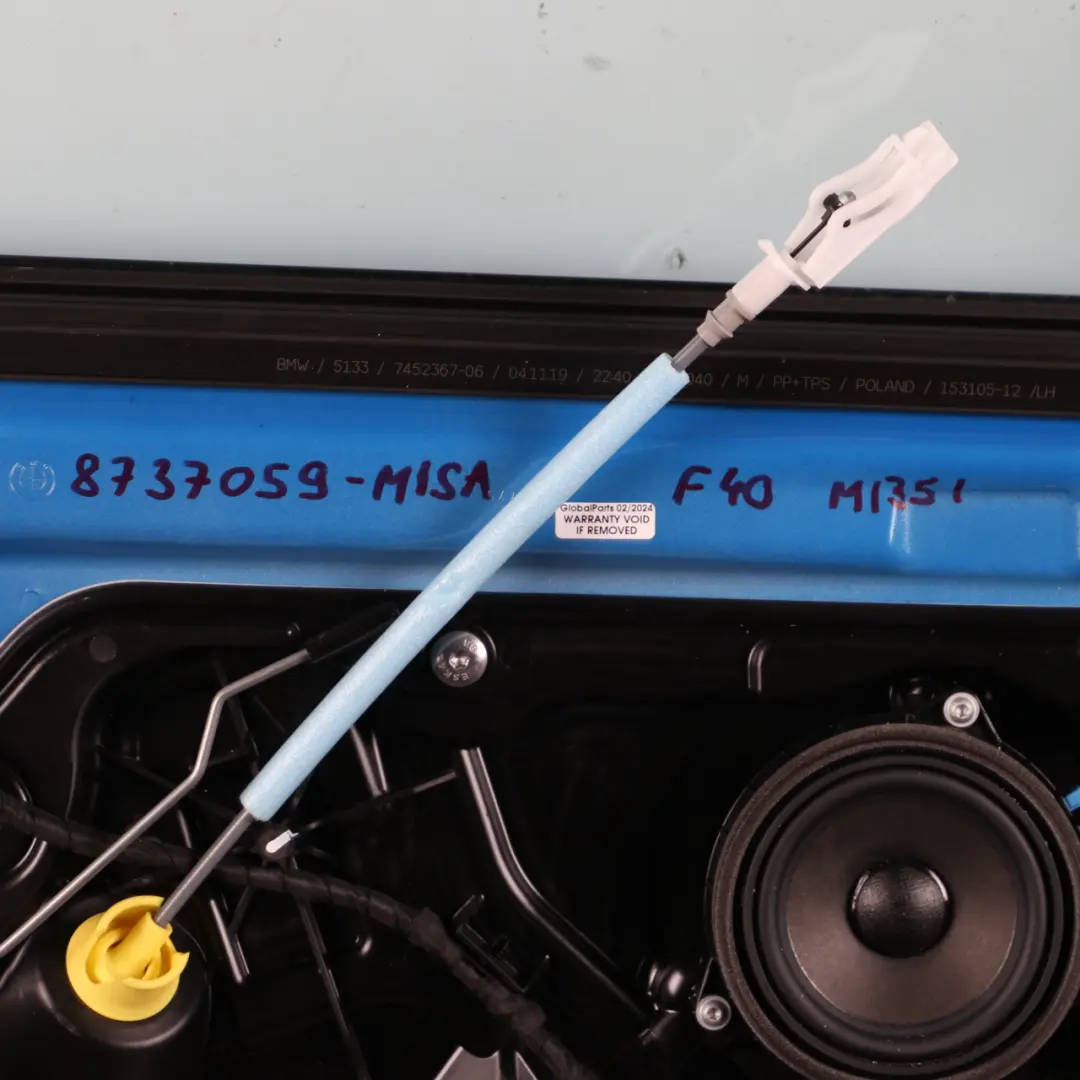 Front Left Door N/S Misano Blue Metallic - C1D to BMW F40 with Part number 8737059 BMW F40 Front Left Door N/S Misano Blue Metallic - C1D - SKU 8737059-MISA - Part number 8737059