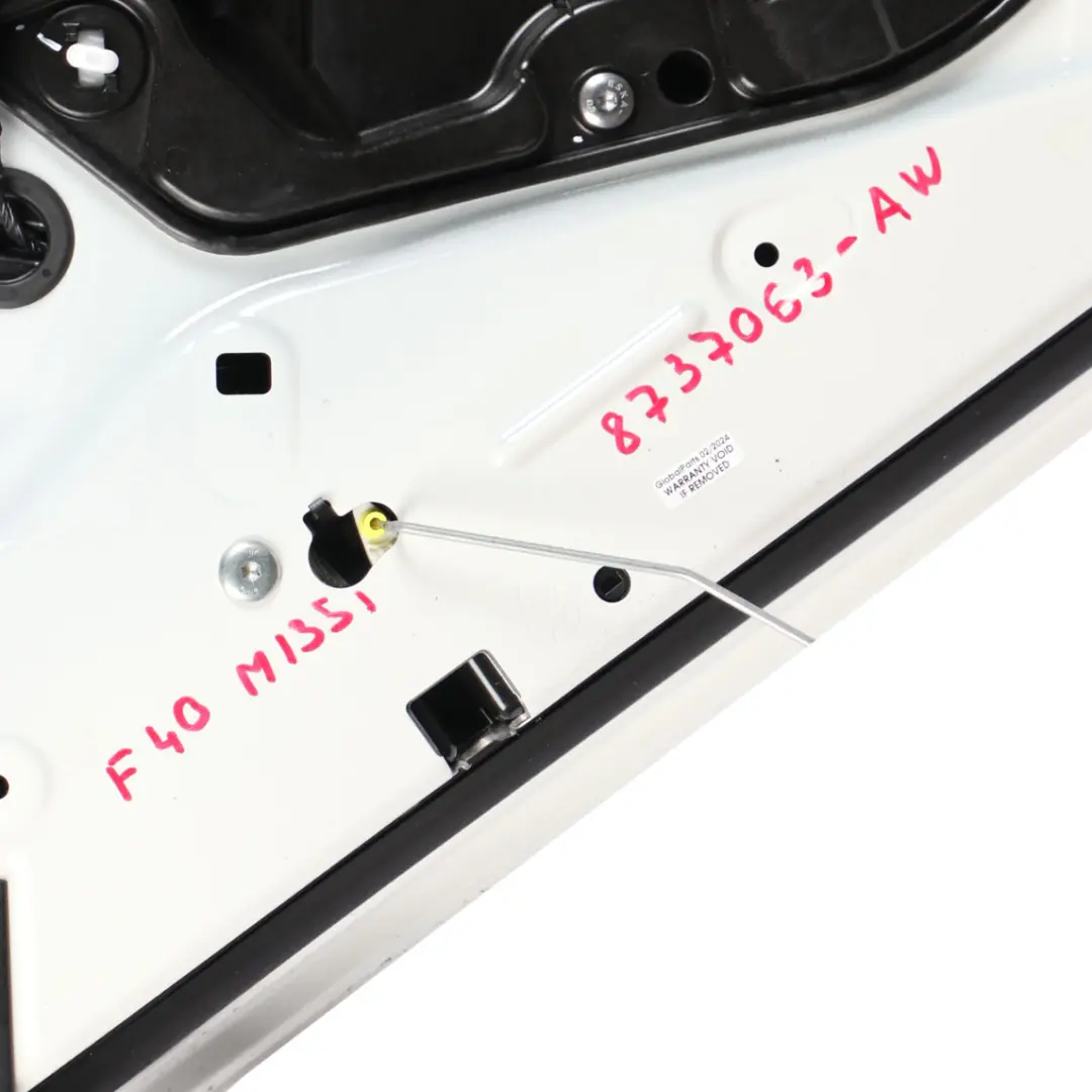 Left Door N/S Alpinweiss 3 Alpine White - 300 to BMW F40 Rear with Part number 8737063 BMW F40 Rear Left Door N/S Alpinweiss 3 Alpine White - 300 - SKU 8737063-AW - Part number 8737063