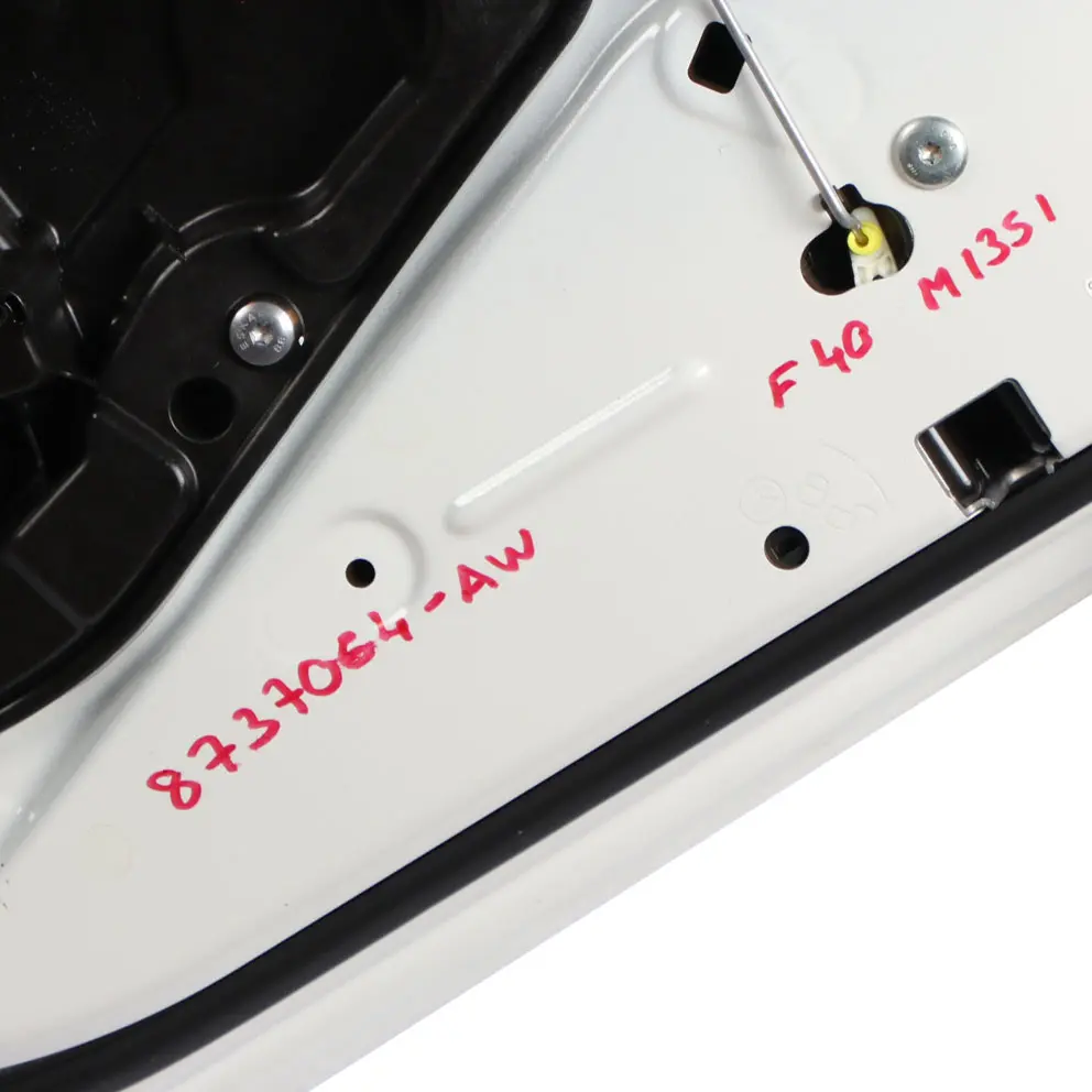 Right Door O/S Alpinweiss 3 Alpine White - 300 to BMW F40 Rear with Part number 8737064 BMW F40 Rear Right Door O/S Alpinweiss 3 Alpine White - 300 - SKU 8737064-AW - Part number 8737064