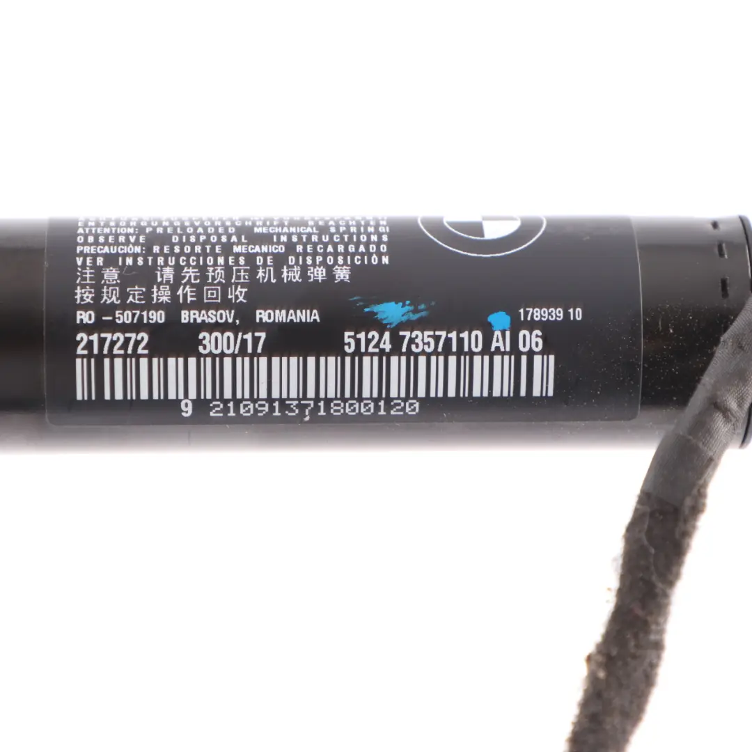 Boot Lid Rear Right O/S Spindle Drive Electric Strut 7357110 to BMW G11 Tailgate with Part number 8737930 BMW G11 Tailgate Boot Lid Rear Right O/S Spindle Drive Electric Strut 7357110 - SKU 8737930 - Part number 8737930