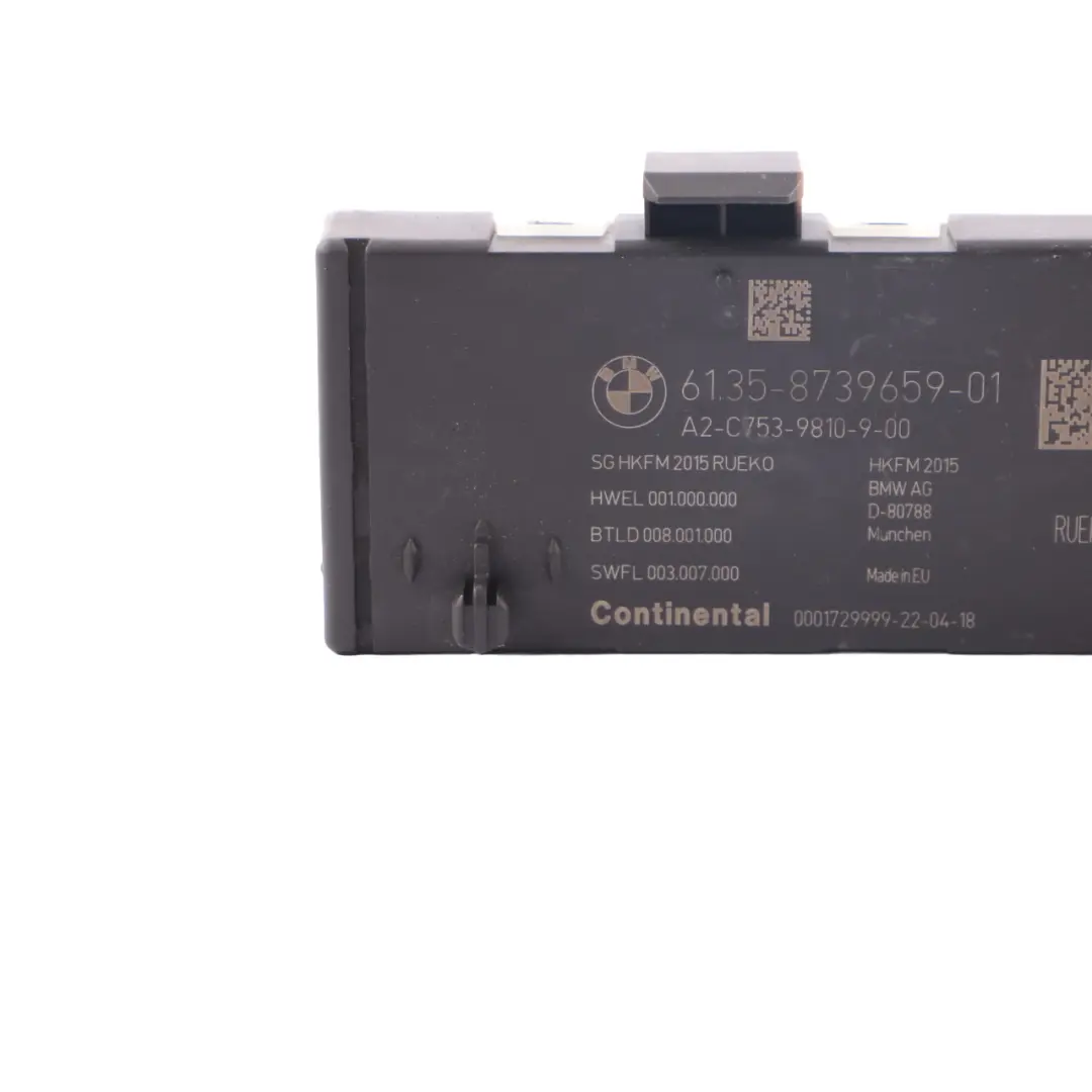 Control Module BMW X5 F15 F31 X2 F39 F45 Mini F60 Boot Trunk to Tailgate with Part number 8739659 Tailgate Control Module BMW X5 F15 F31 X2 F39 F45 Mini F60 Boot Trunk - SKU 8739659 - Part number 8739659