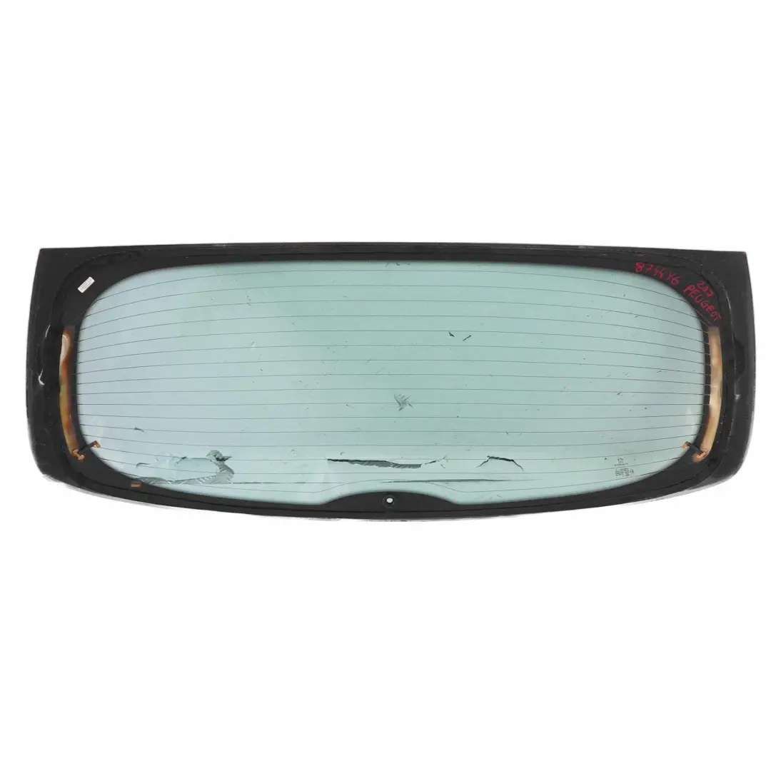Peugeot 207 Hatchback Rear Window Glass Glazing AS2 Glass Panel - SKU 8744Y6 - Part number 8744Y6
